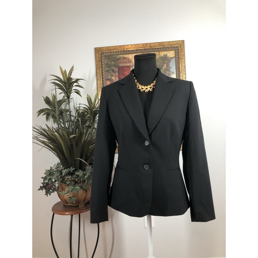 Tahari Arthur S Levine Women Jacket 8 Long Sleeve Clueless Preppy‎ Office Siren